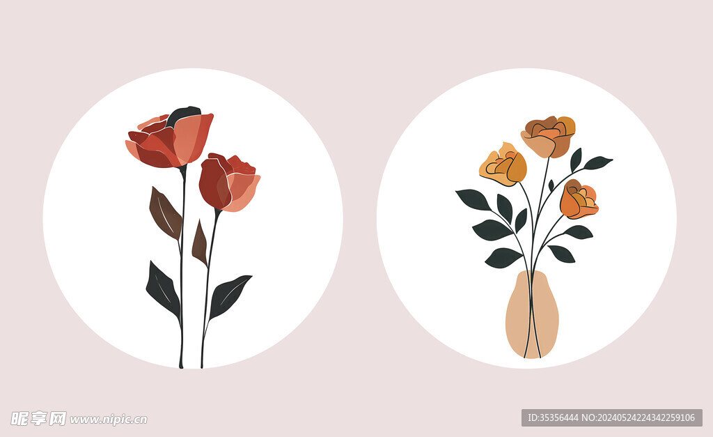 玫瑰花创意素材