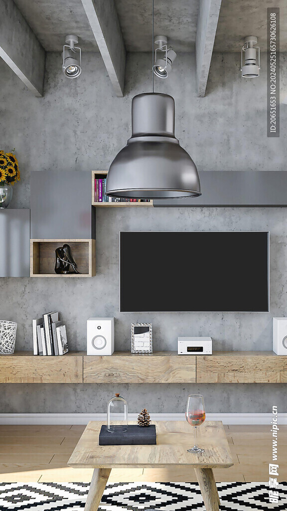 工业风客厅金属吊灯