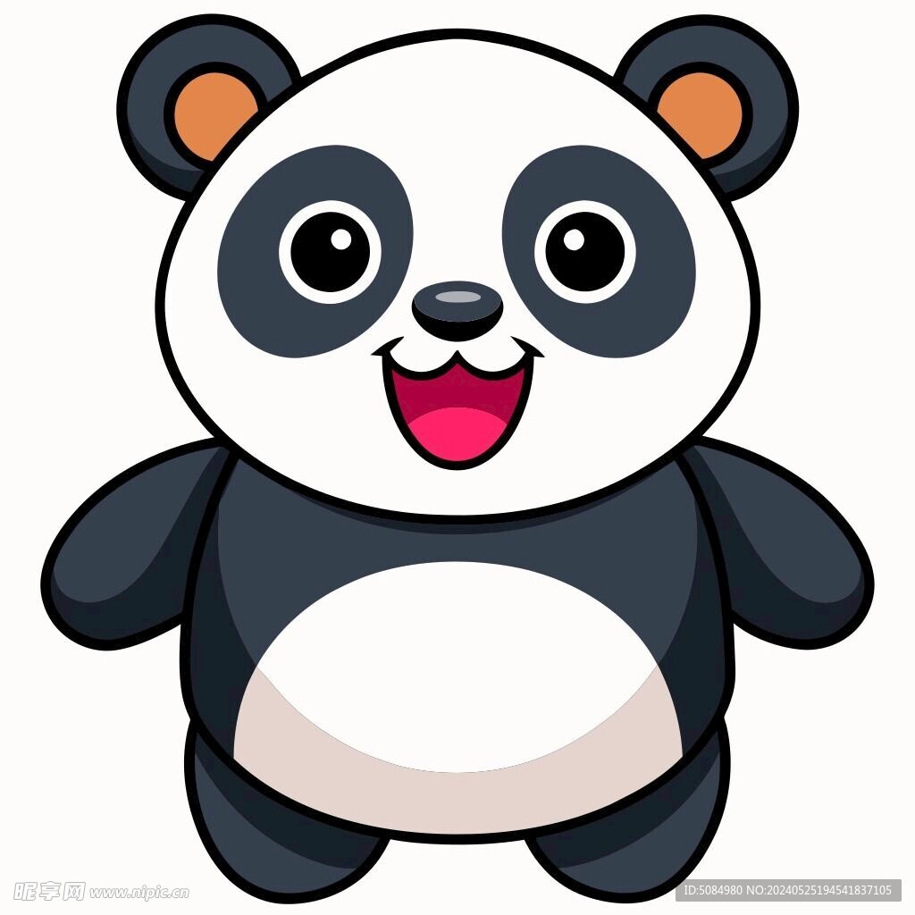 高兴的大熊猫
