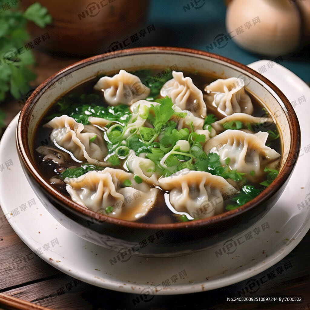 菌汤水饺 菌菇汤