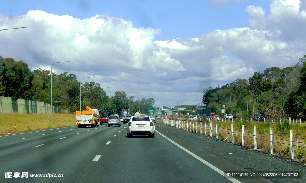 澳大利亚布里斯班高速路风景