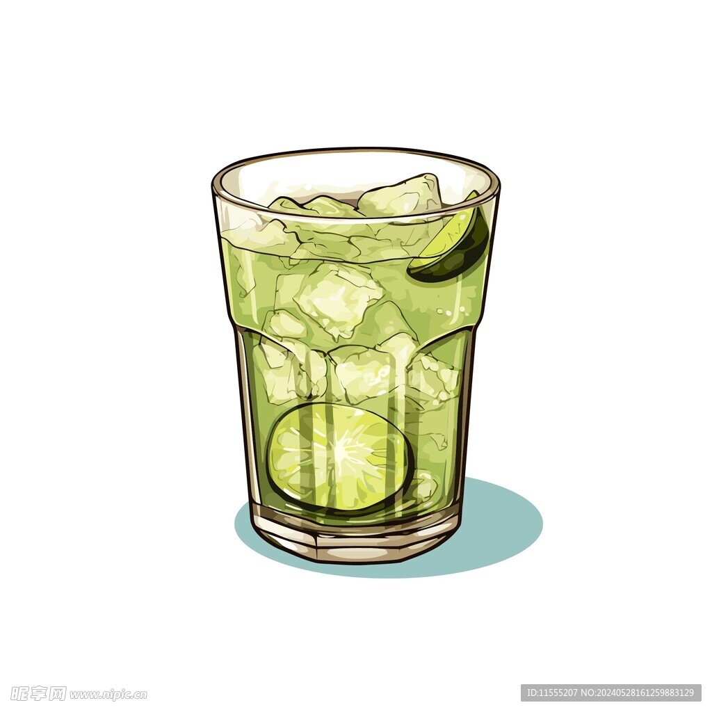 鸡尾酒饮料卡通绘画儿童插画