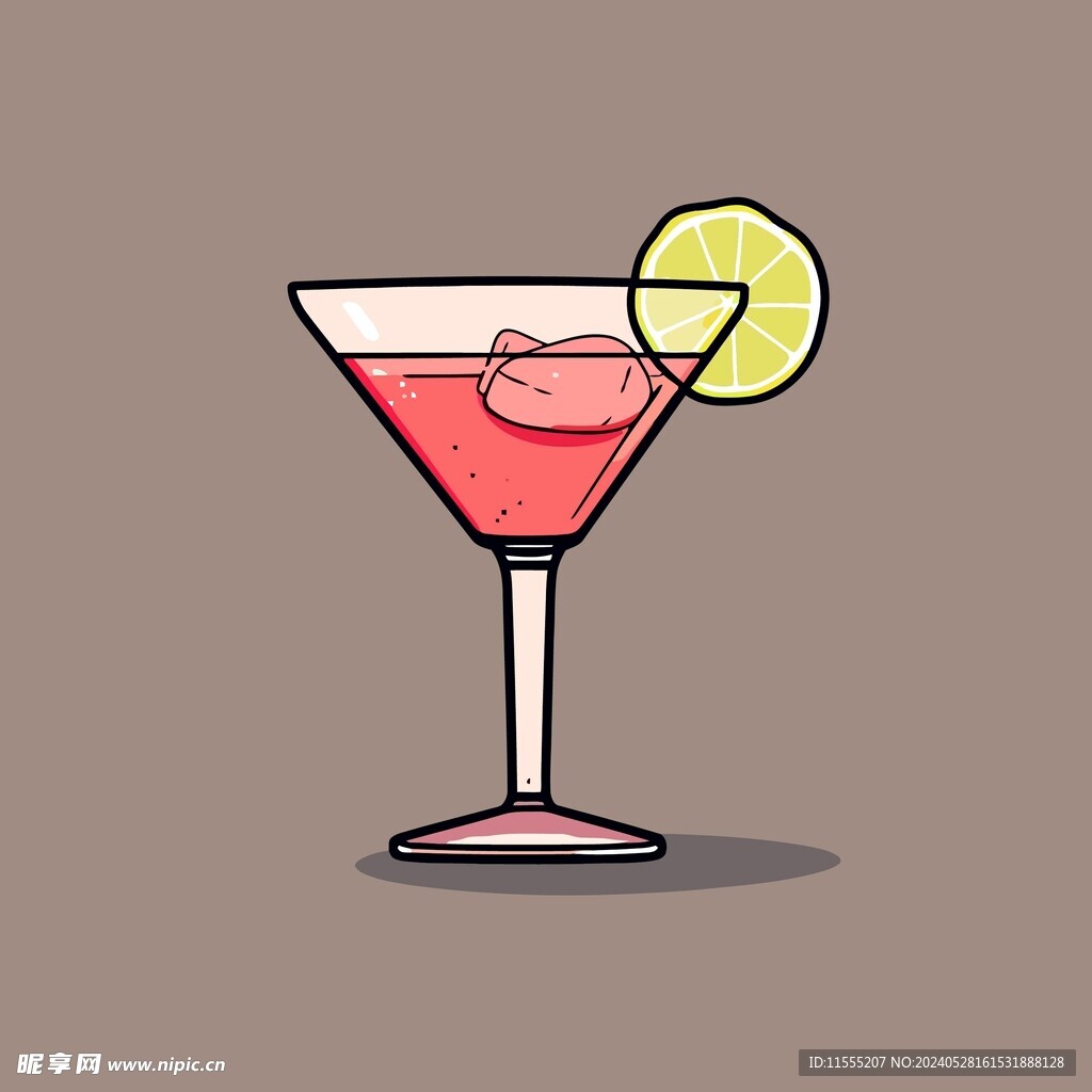 夏威夷饮料卡通绘画儿童插画