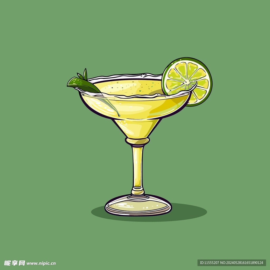 夏威夷饮料卡通绘画儿童插画