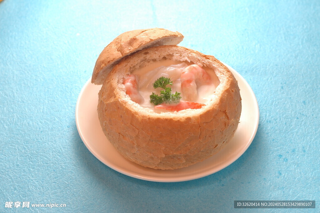 面包 虾汤