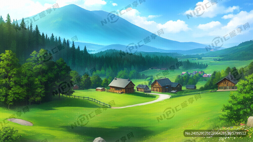 露营 木屋 青山 大海 阳光