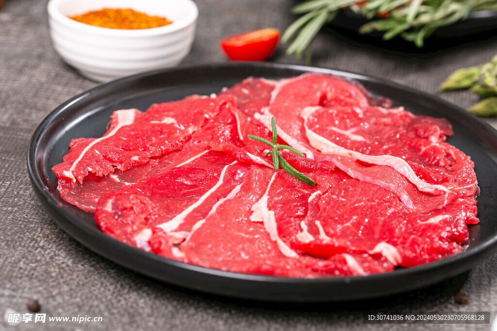 鲜切薄切鲜牛肉片