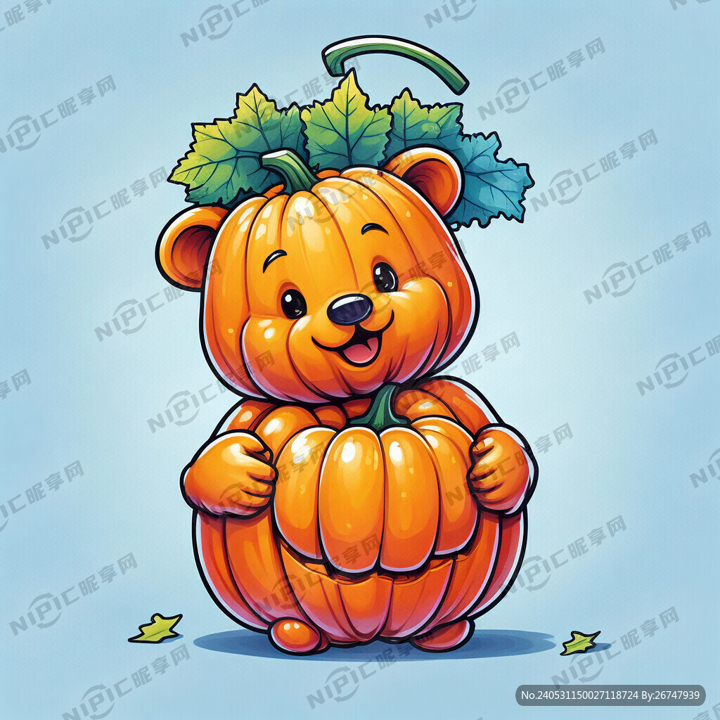 贝贝南瓜礼盒 卡通小熊手抱南瓜