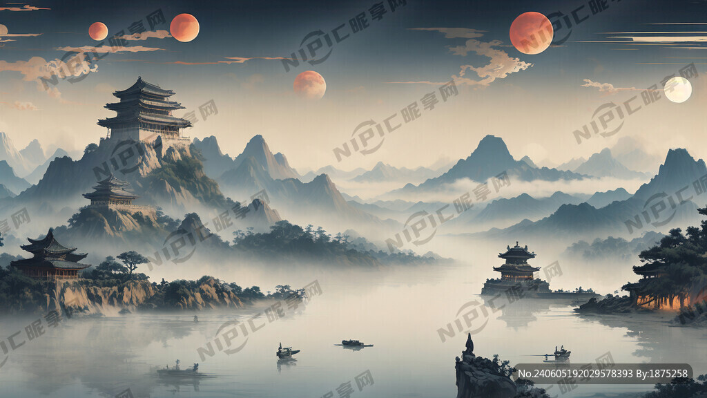 万里长城 蜿蜒的黄河 桂林山水