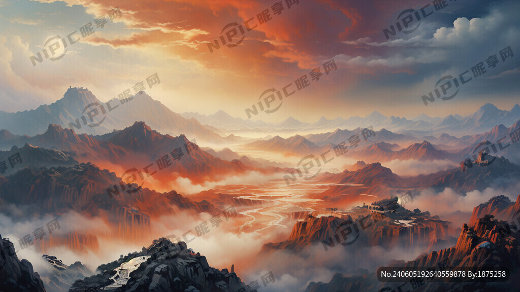 万里长城 蜿蜒的黄河 泰山