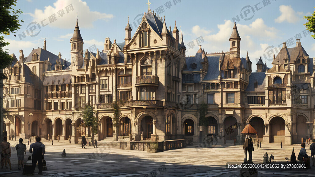 欧式建筑 欧式古典建筑群