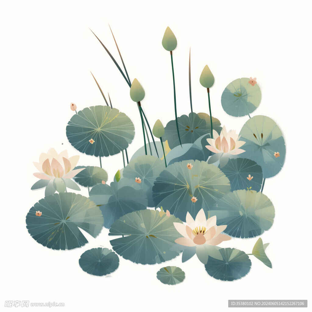 荷花素材