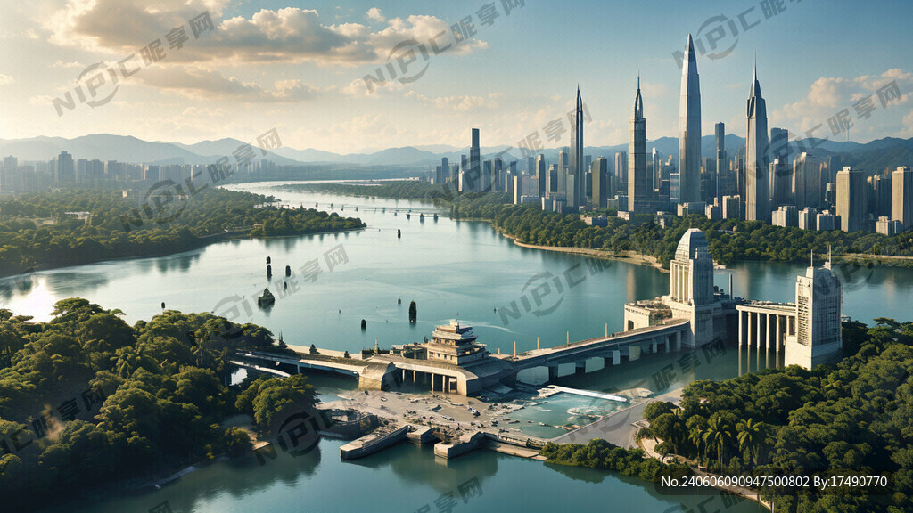 湖水 主坝 树林 深圳