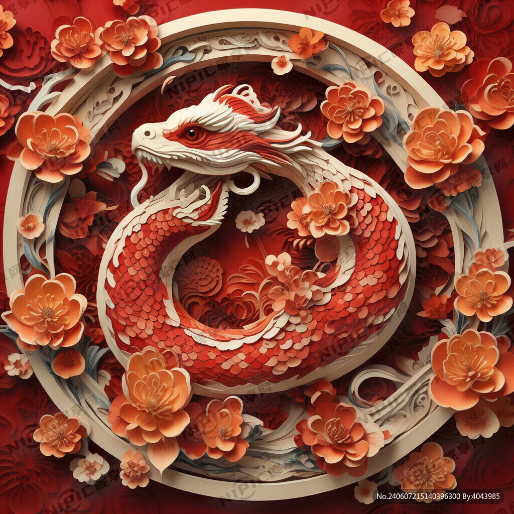 2025 蛇年 衍纸艺术 蛇