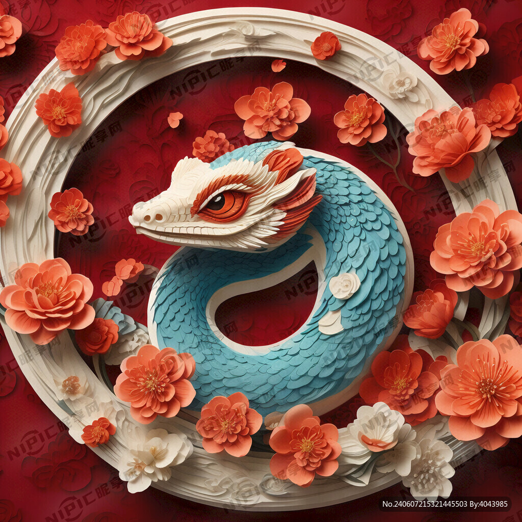 2025 蛇年 衍纸艺术 蛇