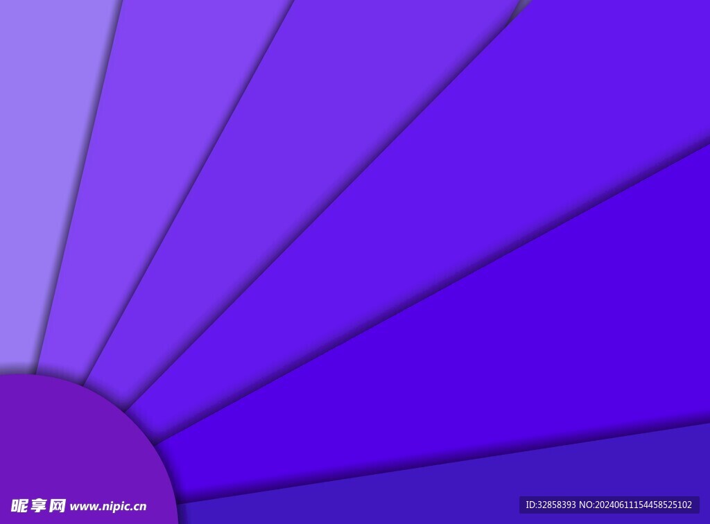 蓝紫色几何抽象造型
