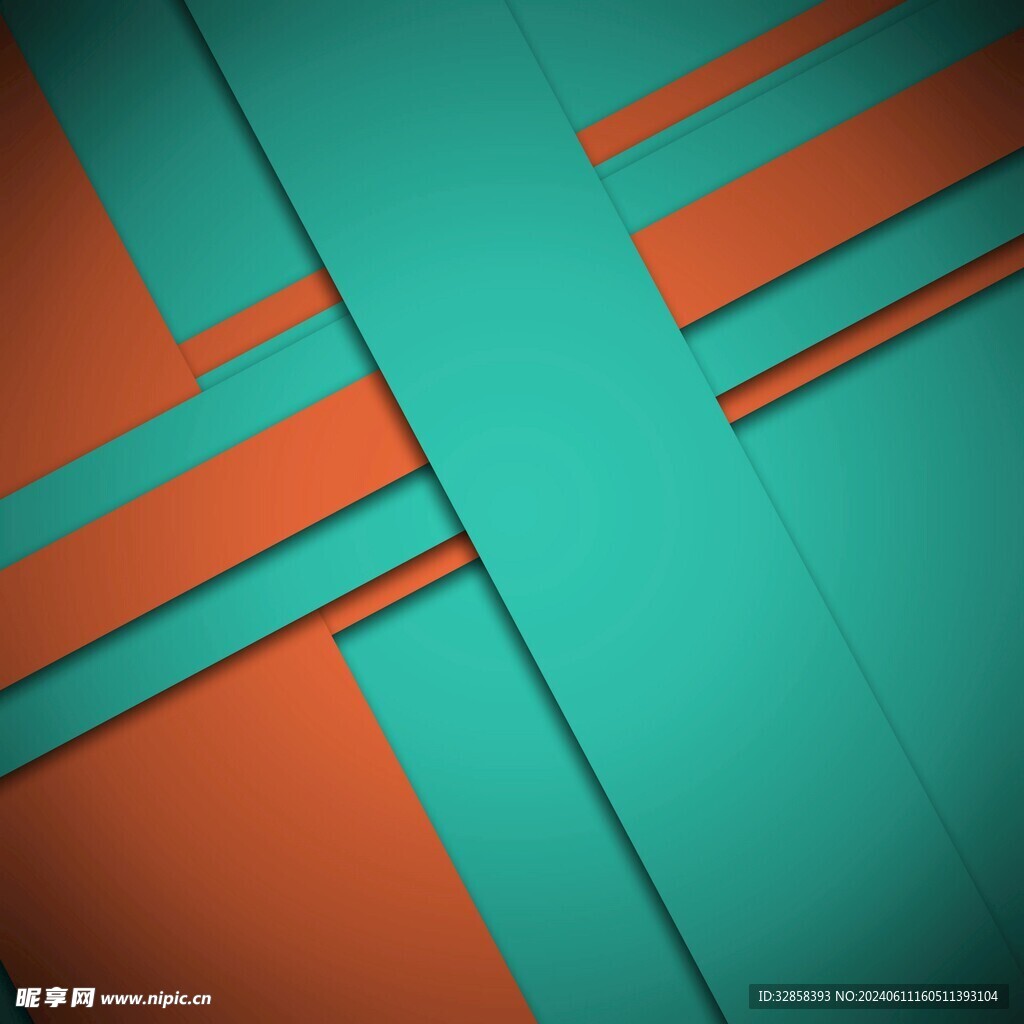 绿色几何抽象造型