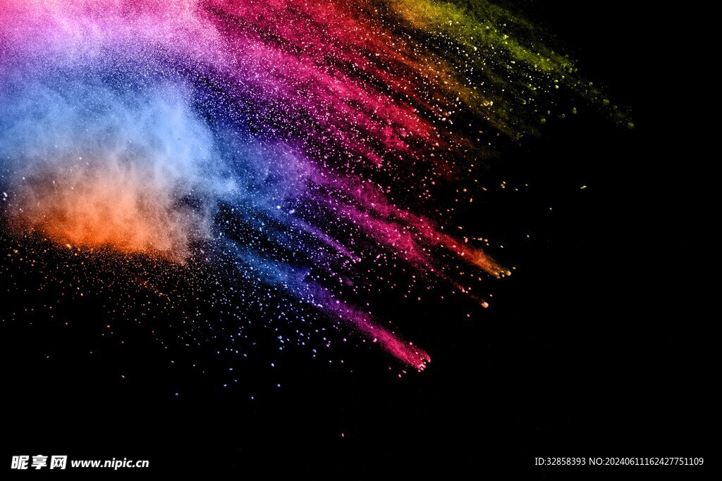 3d炫彩粒子大爆炸背景