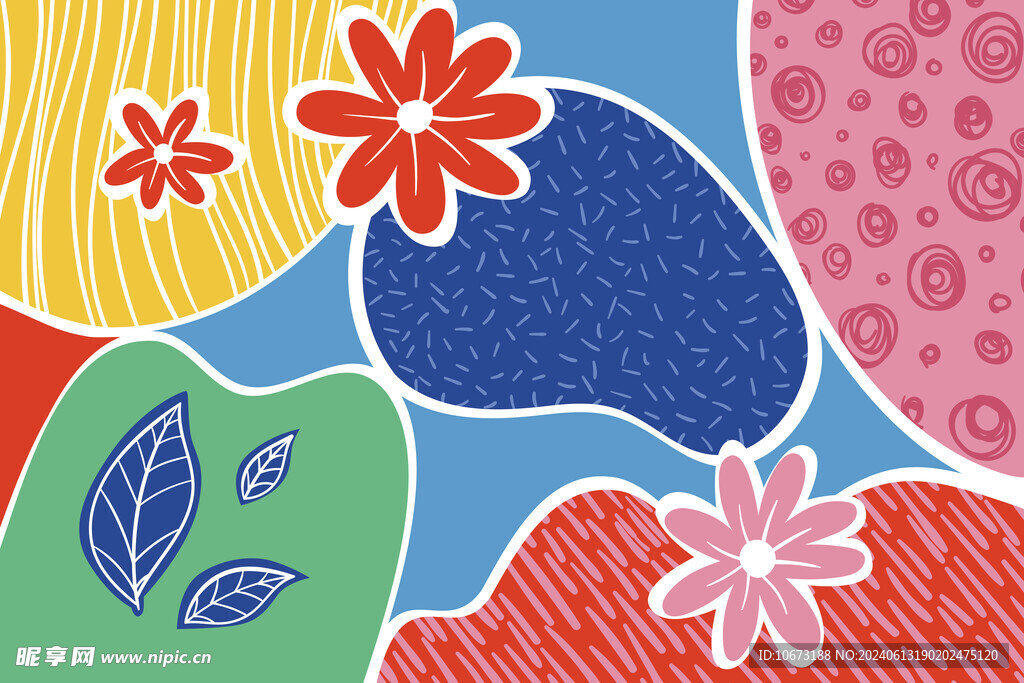 切割拼贴图案背景