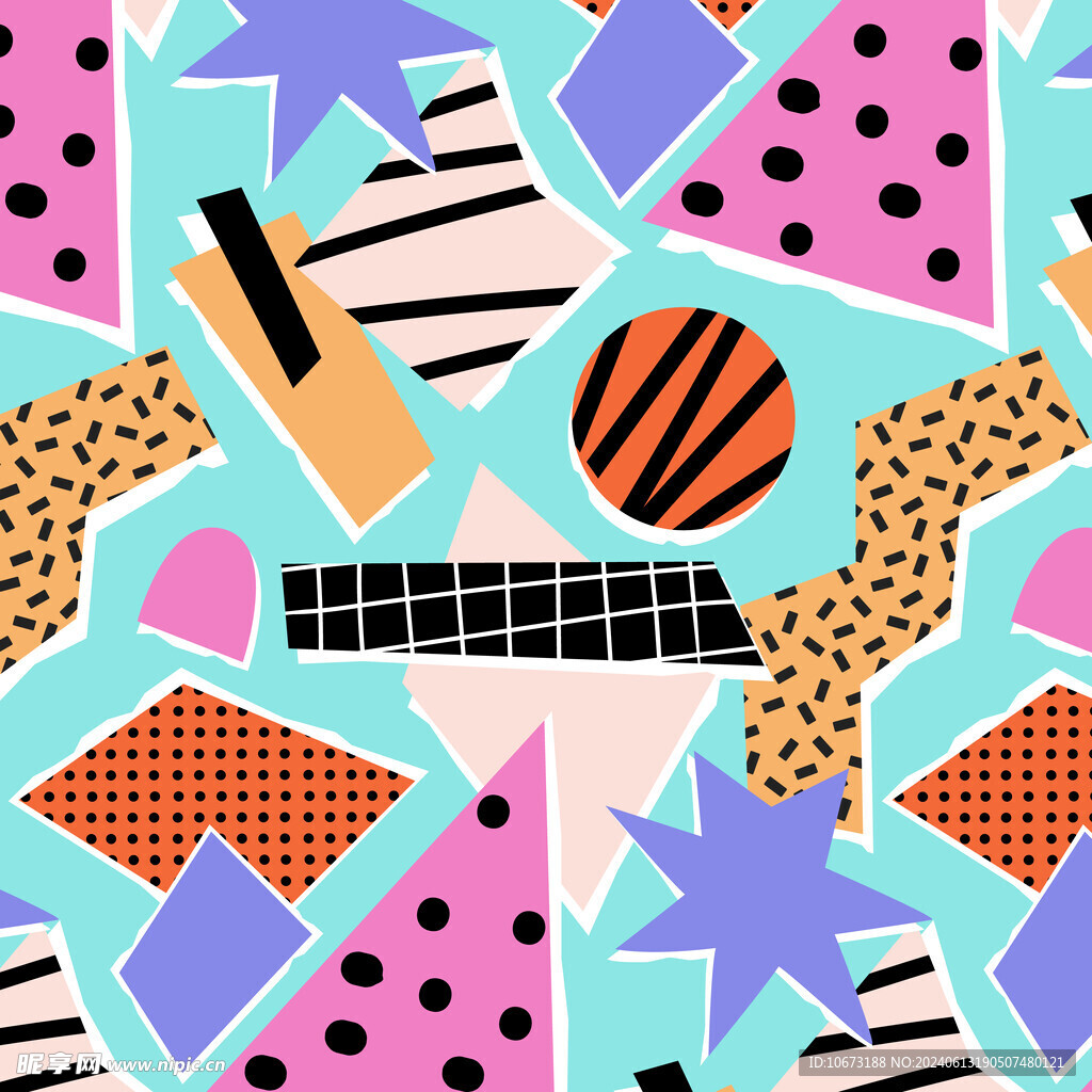 切割拼贴图案背景