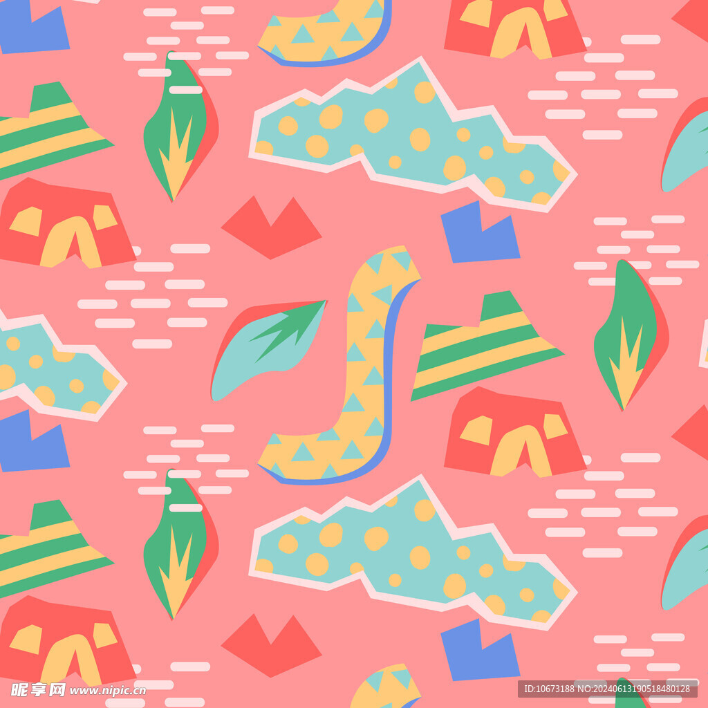 切割拼贴图案背景