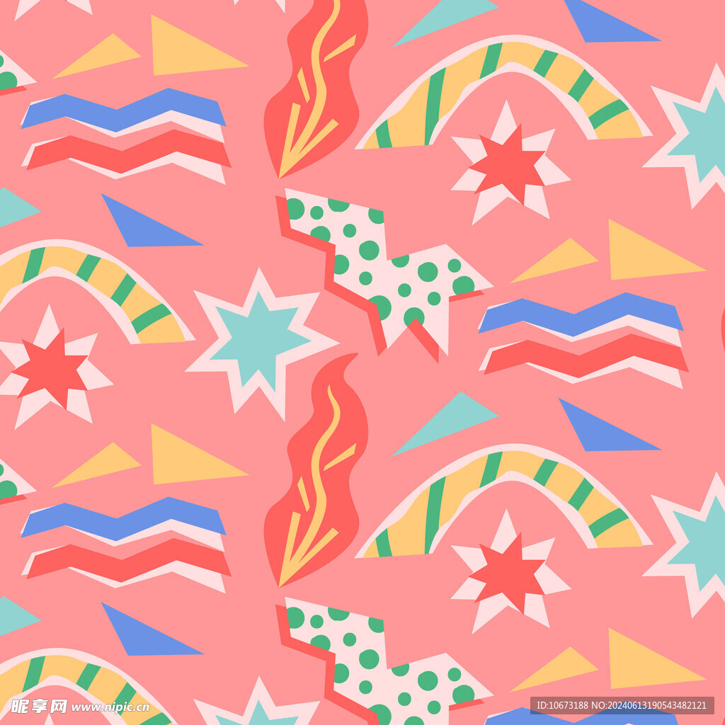 切割拼贴图案背景