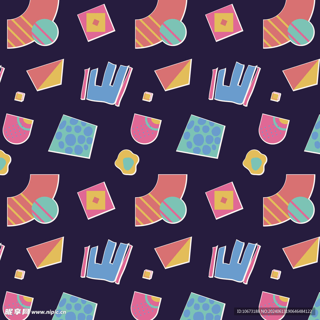 切割拼贴图案背景