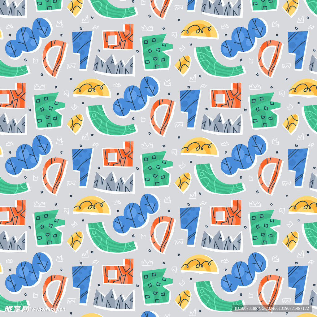  切割拼贴图案背景