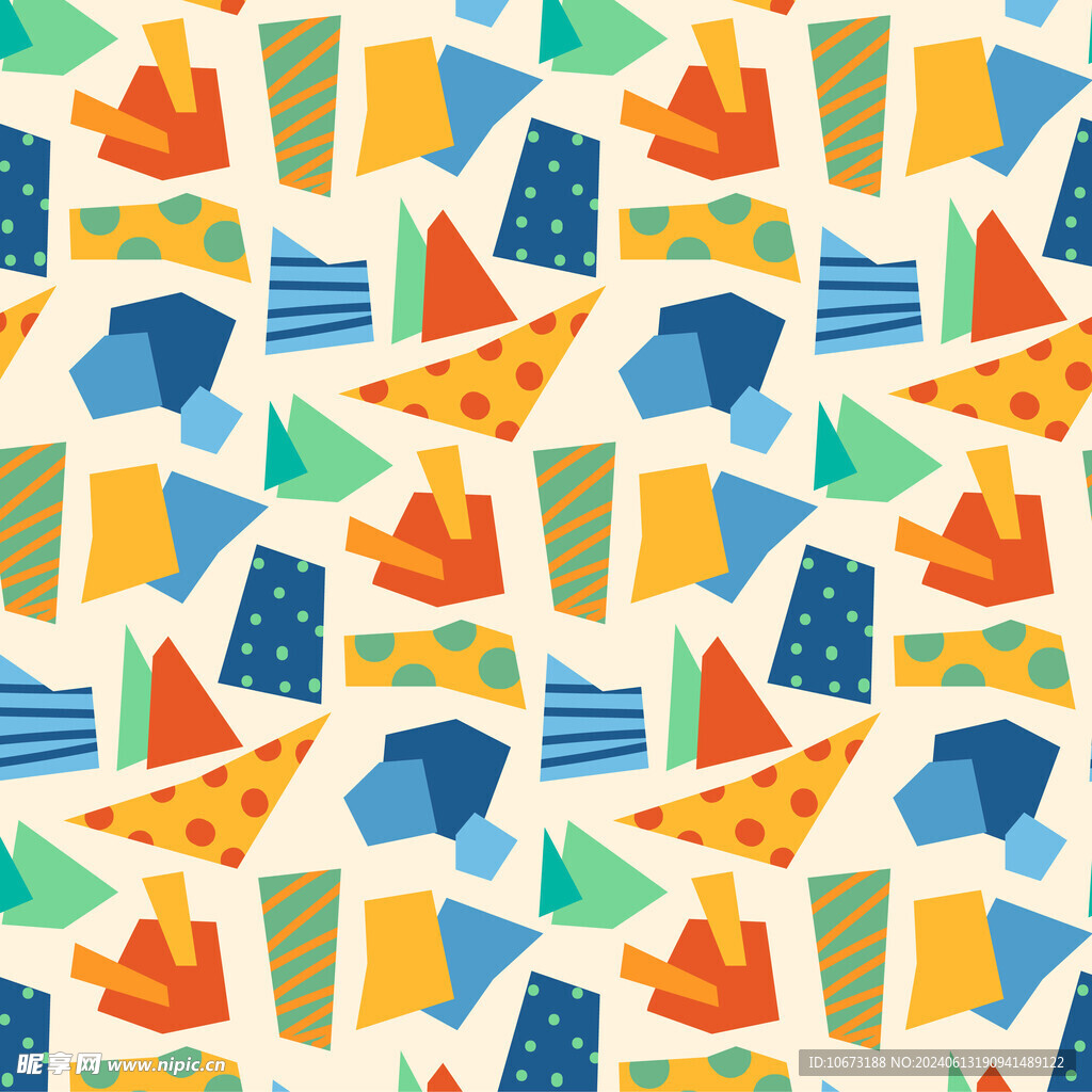  切割拼贴图案背景