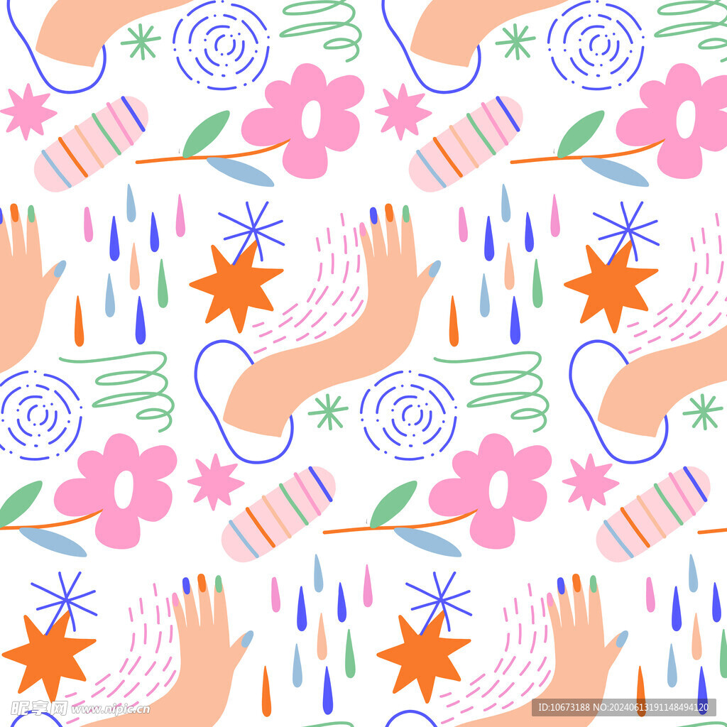  切割拼贴图案背景