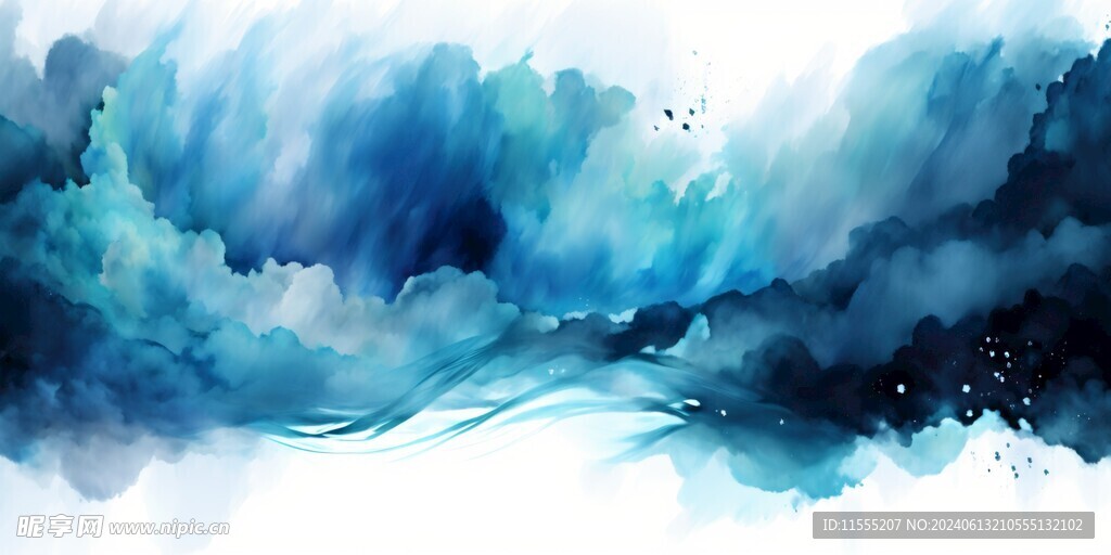 创意多彩水彩颜料油漆海报背景