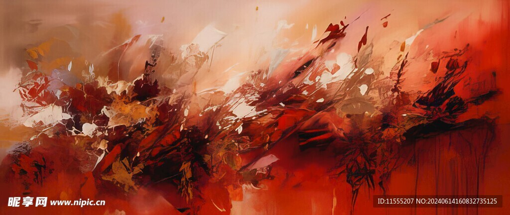 创意手绘泼墨多彩狂草水彩背景图