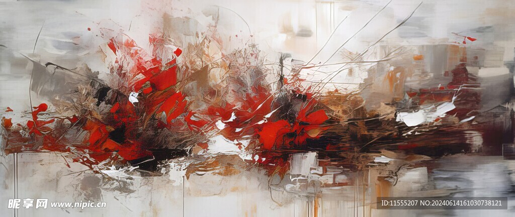 创意手绘泼墨多彩狂草水彩背景图