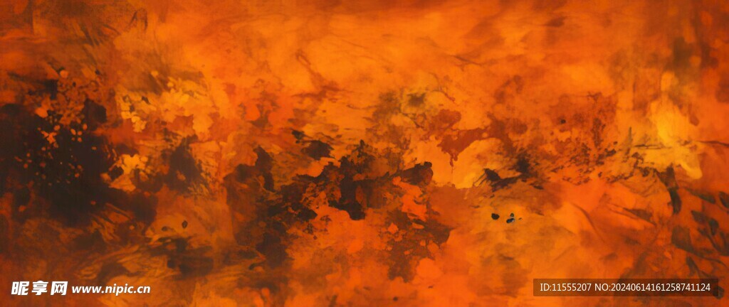 创意手绘泼墨多彩狂草水彩背景图