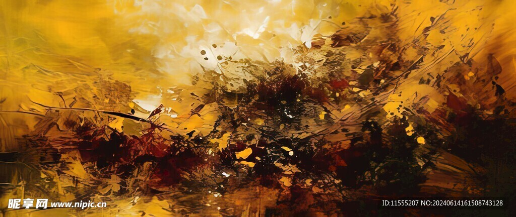 创意手绘泼墨多彩狂草水彩背景图