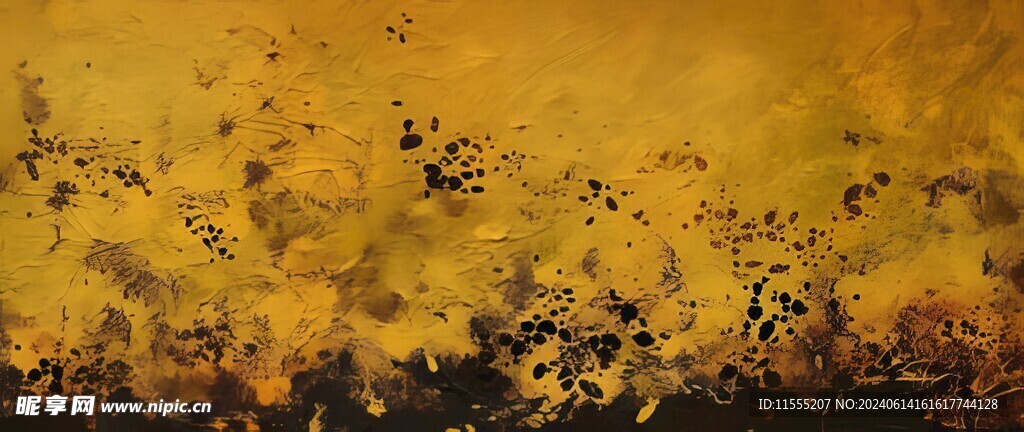 创意手绘泼墨多彩狂草水彩背景图