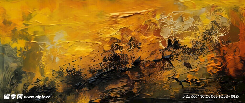 创意手绘泼墨多彩狂草水彩背景图