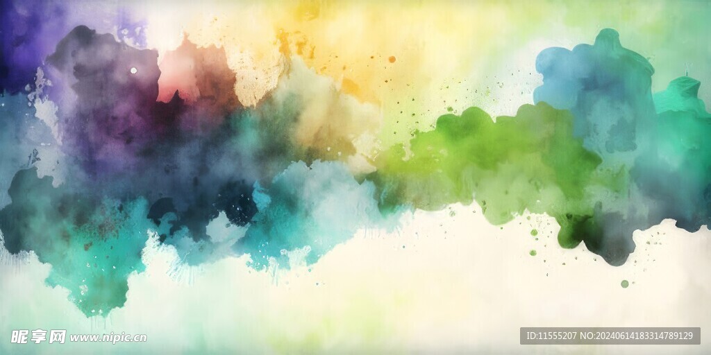 创意多彩抽象油彩绘画背景