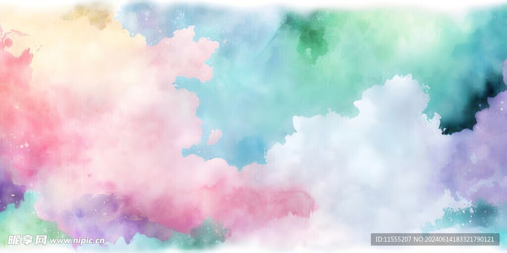 创意多彩抽象油彩绘画背景