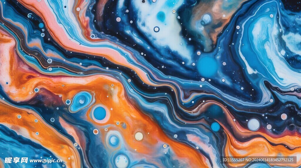 创意多彩抽象油彩绘画背景