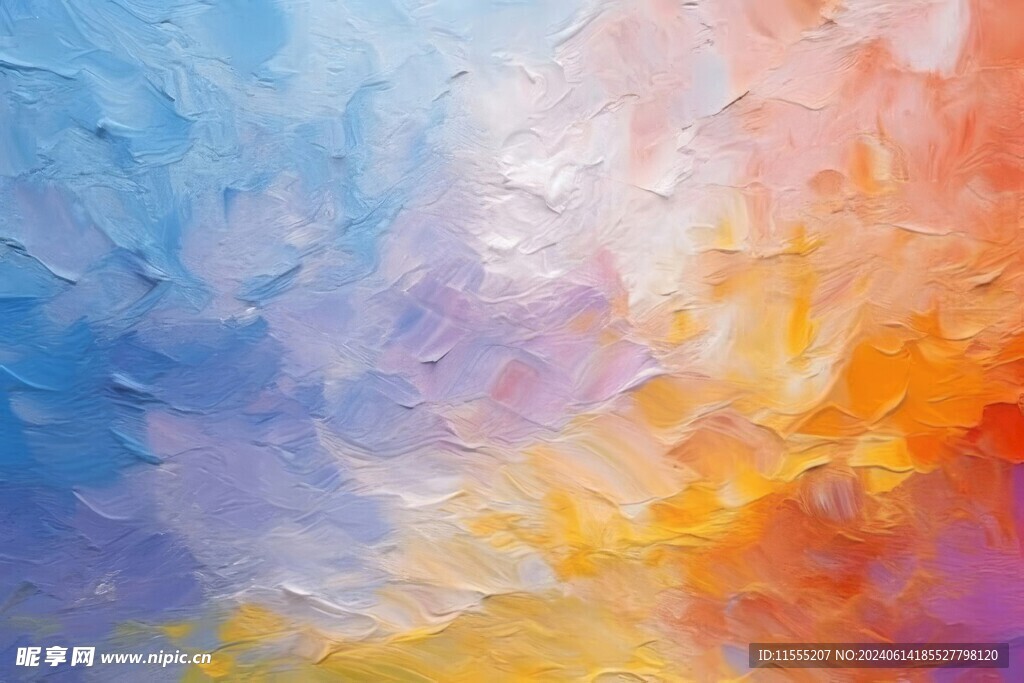 创意多彩抽象油彩绘画背景