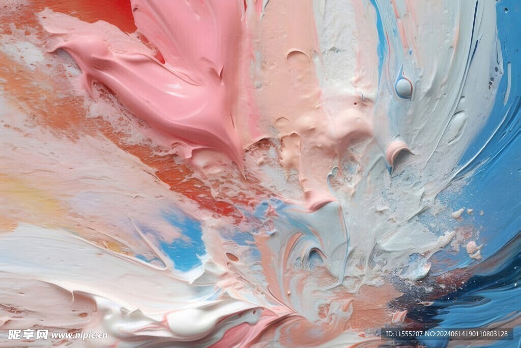 创意多彩抽象油彩绘画背景
