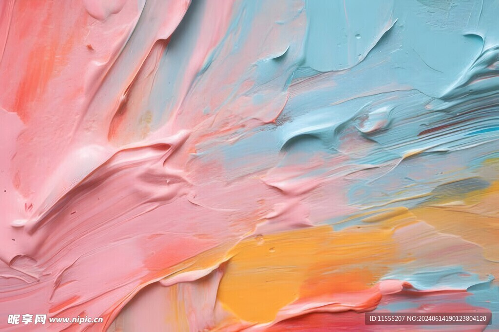 创意多彩抽象油彩绘画背景