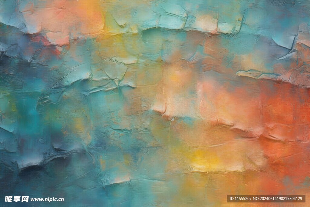 创意多彩抽象油彩绘画背景