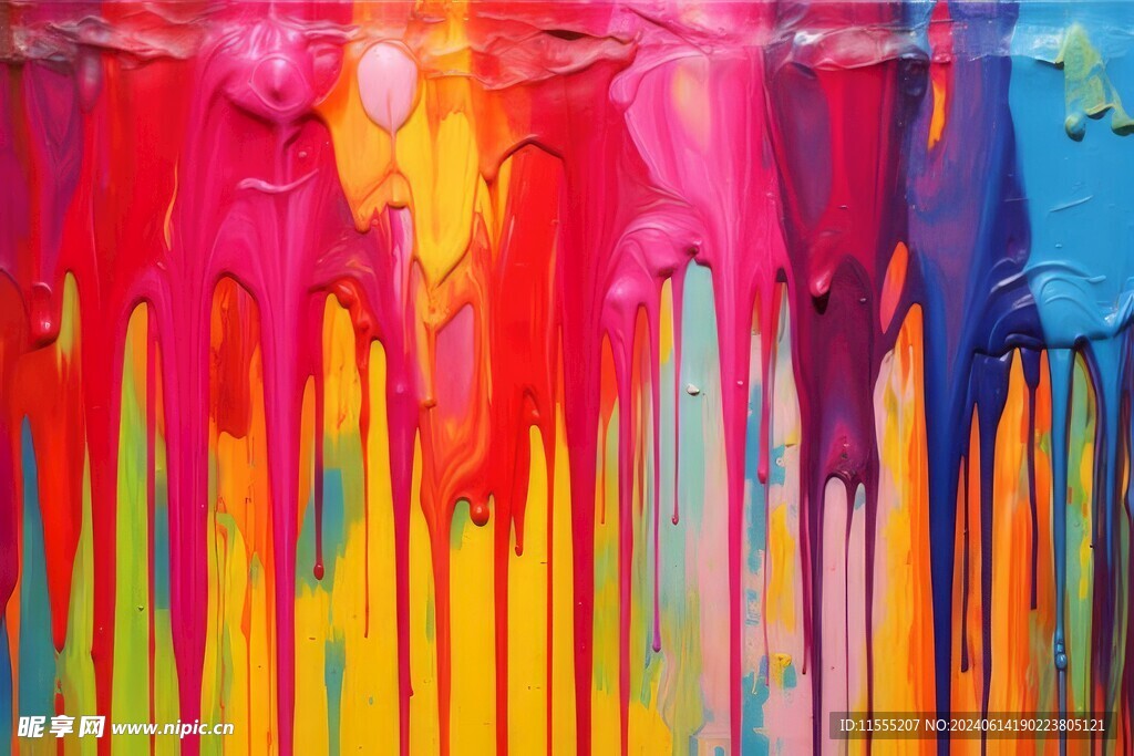 创意多彩抽象油彩绘画背景