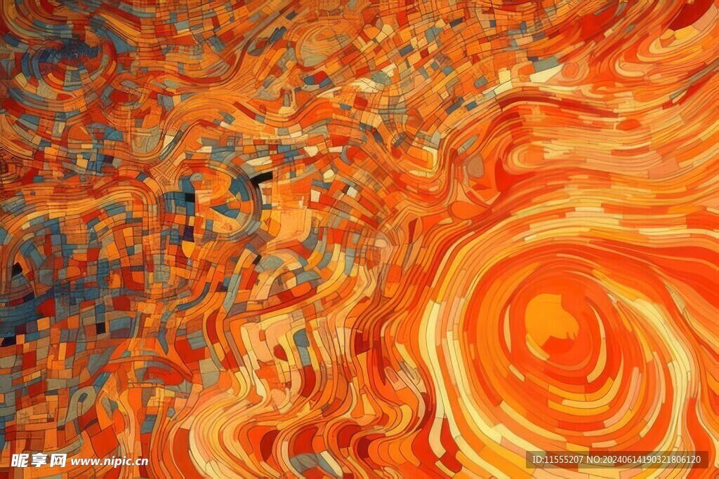 创意多彩抽象油彩绘画背景