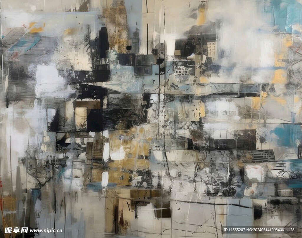 创意多彩抽象油彩绘画背景