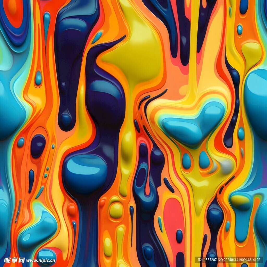 创意多彩抽象油彩绘画背景