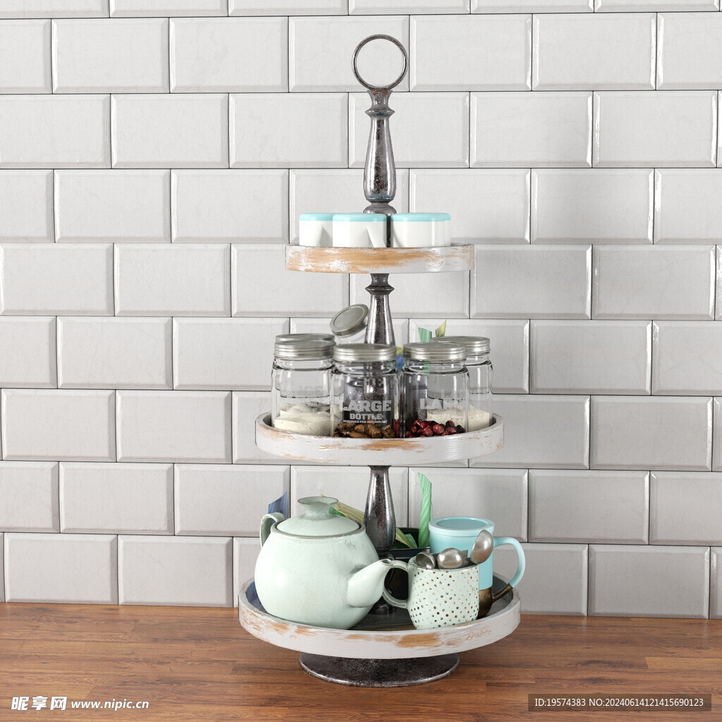 C4D模型 蛋糕架子