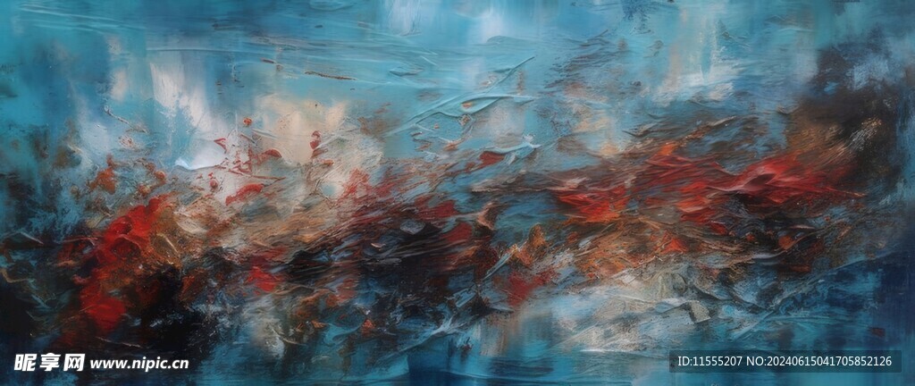 创意多彩抽象油彩绘画背景